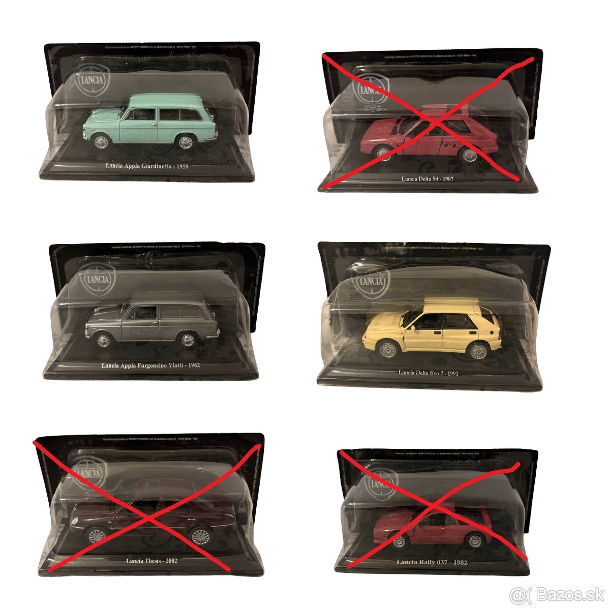 Zberateľské kovové modely Lancia v mierke 1:43 - 3