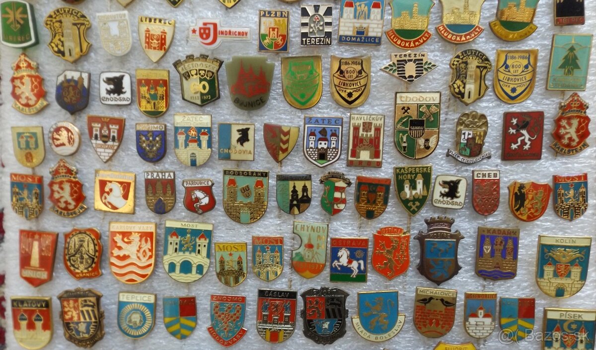 odznaky - turistika, heraldika, příroda, hrady, lázně, erby - 3