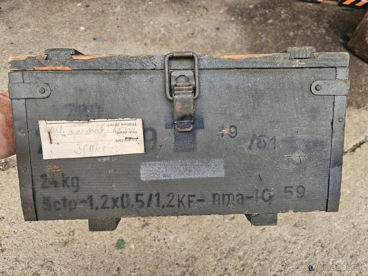 Vojenska drevena krabica bedňa 6. - 3