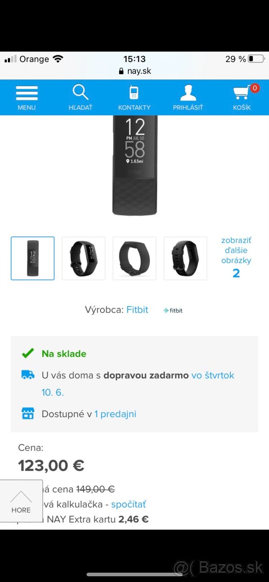 Hodinky Fitbit Charge 4 nové - 3
