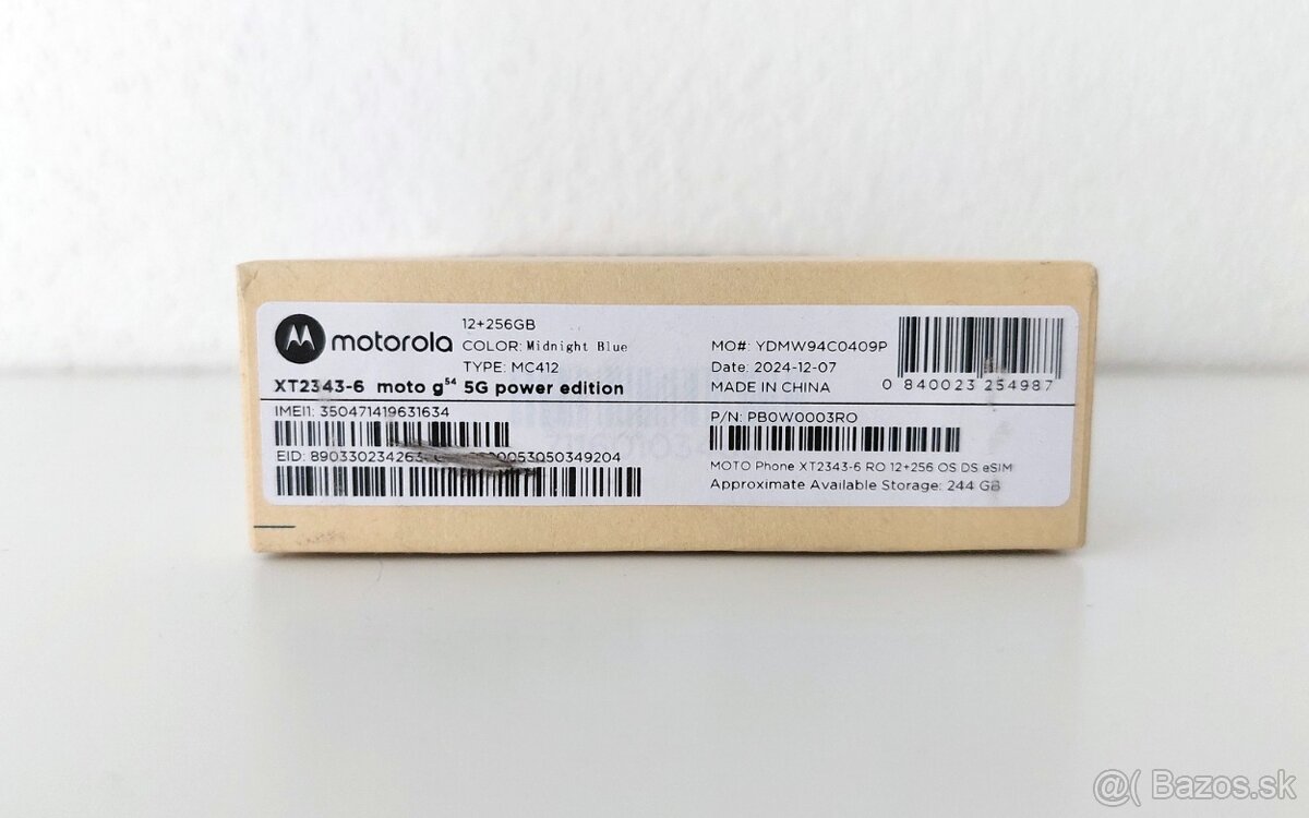 Predám MOTOROLA G54 5G Power Edition 12+256GB - 3