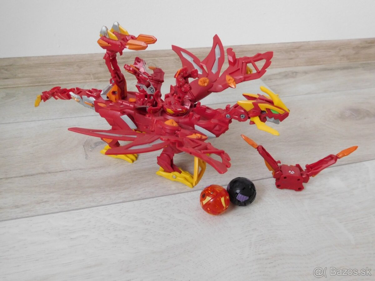 Bakugan drak červený- 30 cm, - 3