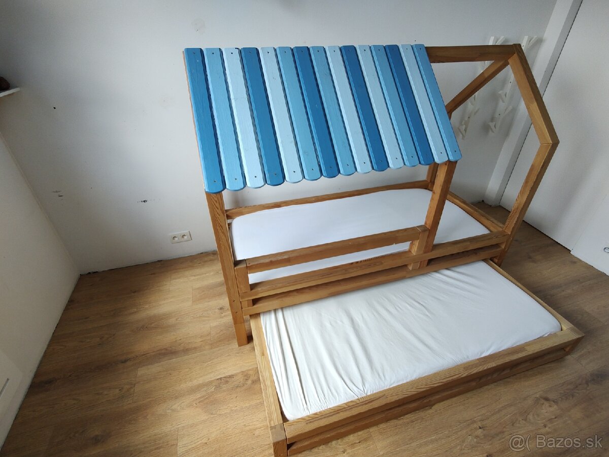 Detska postielka - svetly masiv - 3