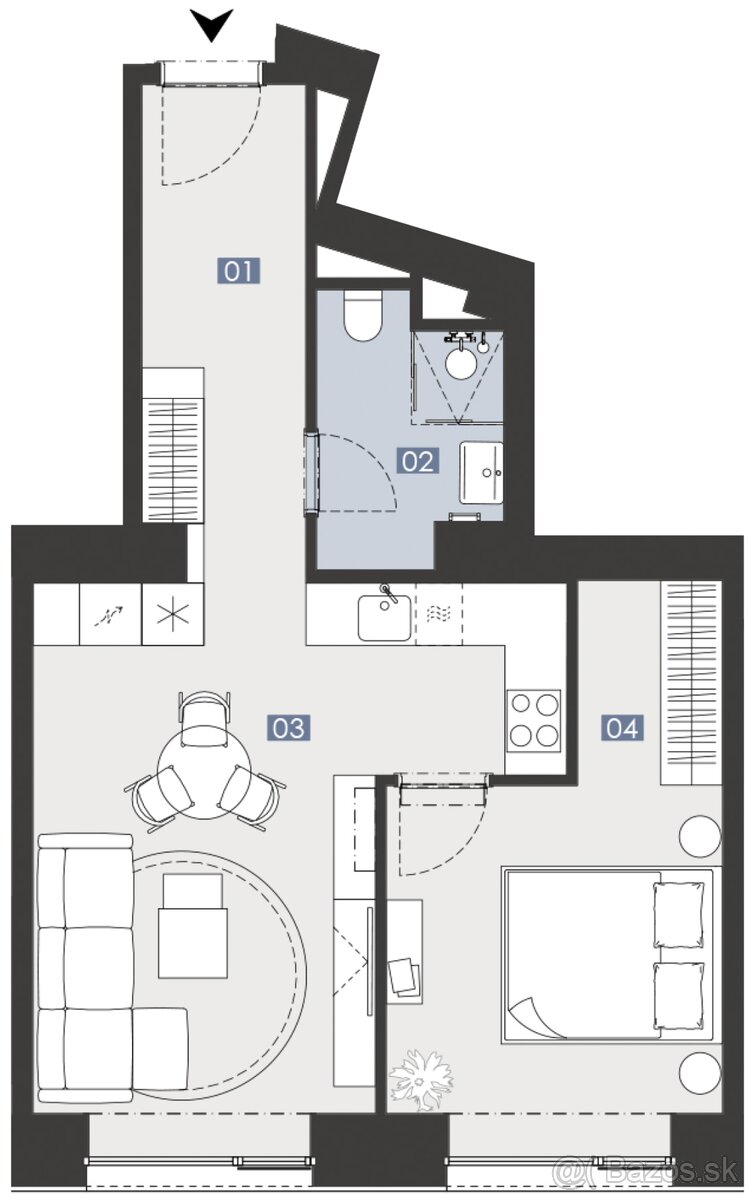 Ponúka na predaj byty a apartmány v novostavbe, Ba I - 3