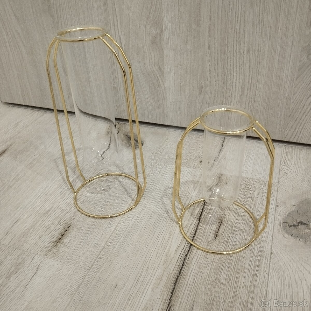 Zlaté vázy - cena za 1 pár - 3