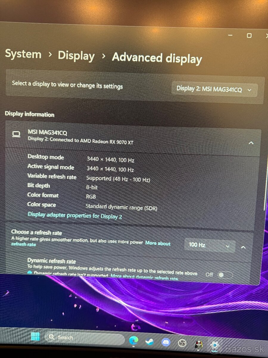 34" MSI Optix MAG341CQ - 3