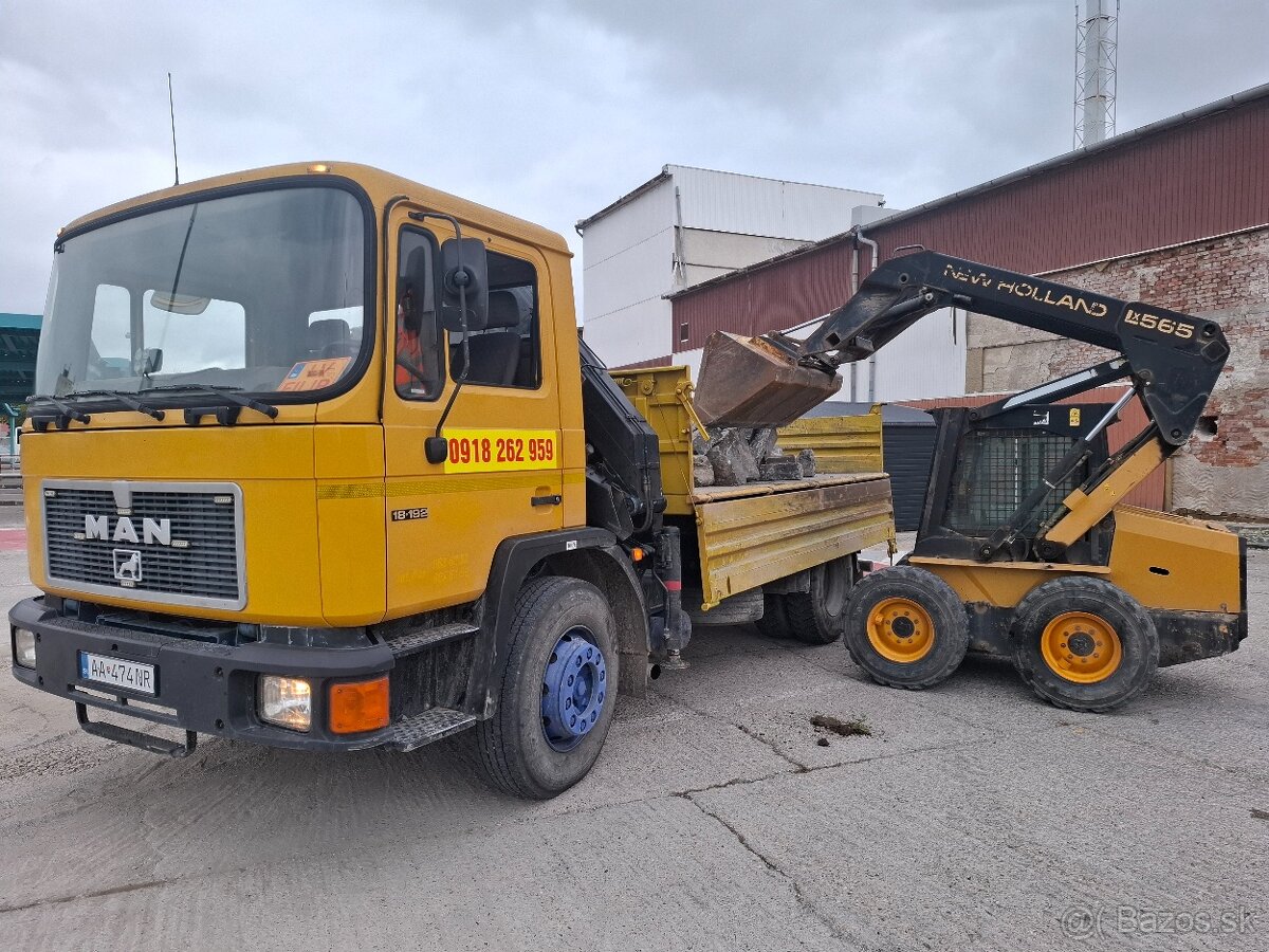 Autodoprava nákladnými autami/Zemné práce bager traktorbage - 3