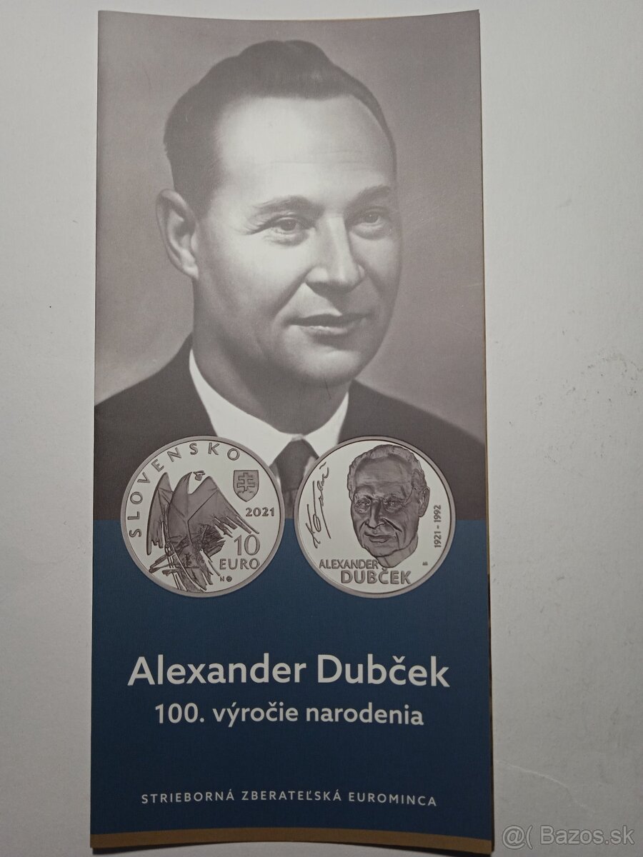 10 EUR - A. Dubček BK - 3