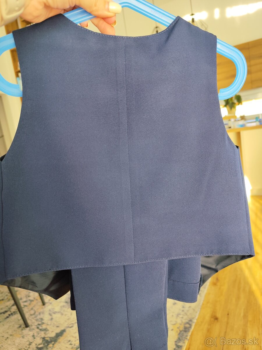 Chlapčenský oblek 116 modrý - 3