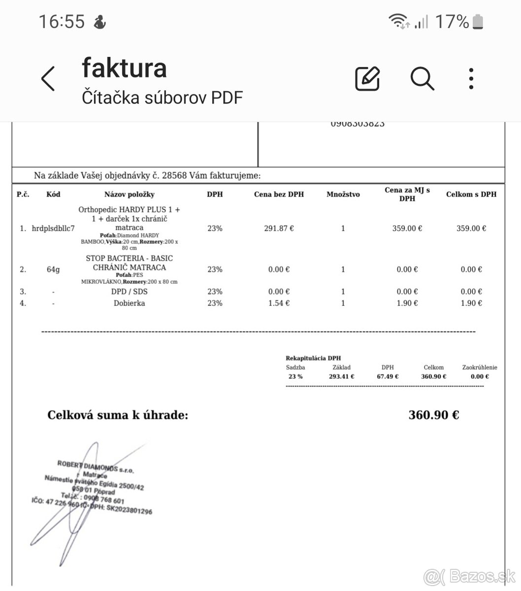 predám matrace 80x200 - 3