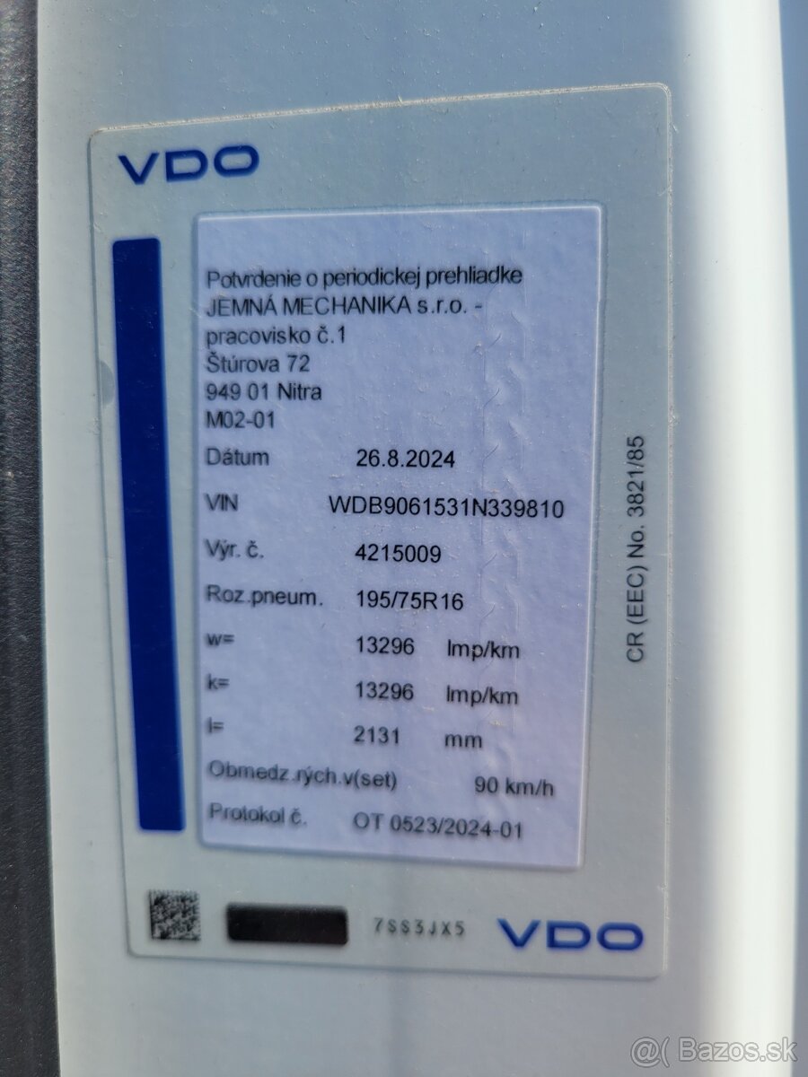 Mercedes Sprinter 3.0 V6 miniťahač + náves - 3