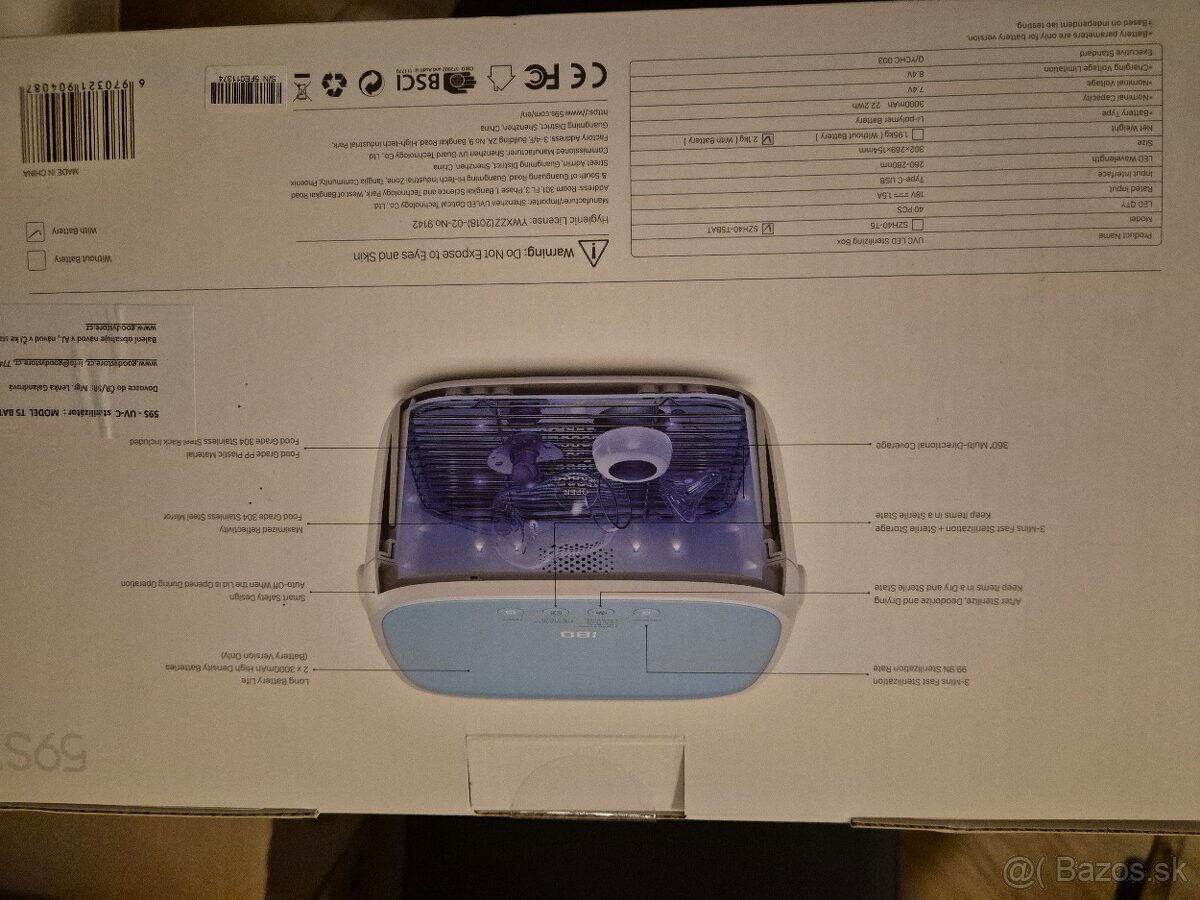 Sterilizátor 59S UVC nerozbaleny - 3