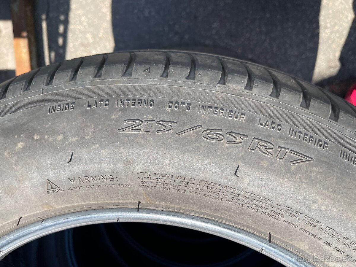 Letné Pneu Michelin premacy 215/65 r17 - 3