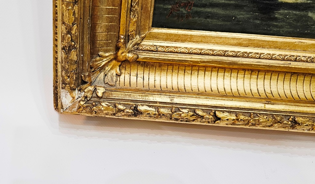 Eugen Kampf plachetnica olejomaľba - 3