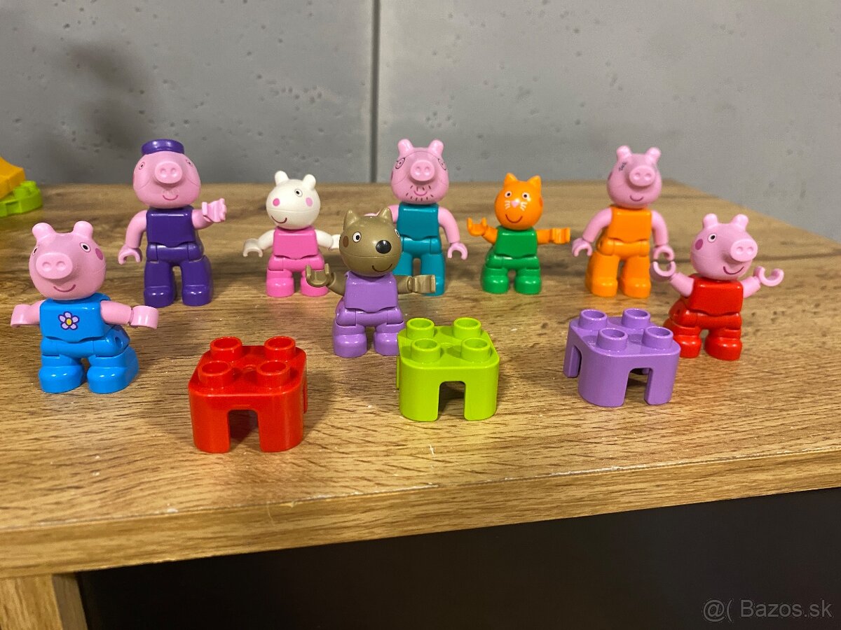 Lego duplo Pepa Pig kolotoč+figurky+ auto - 3