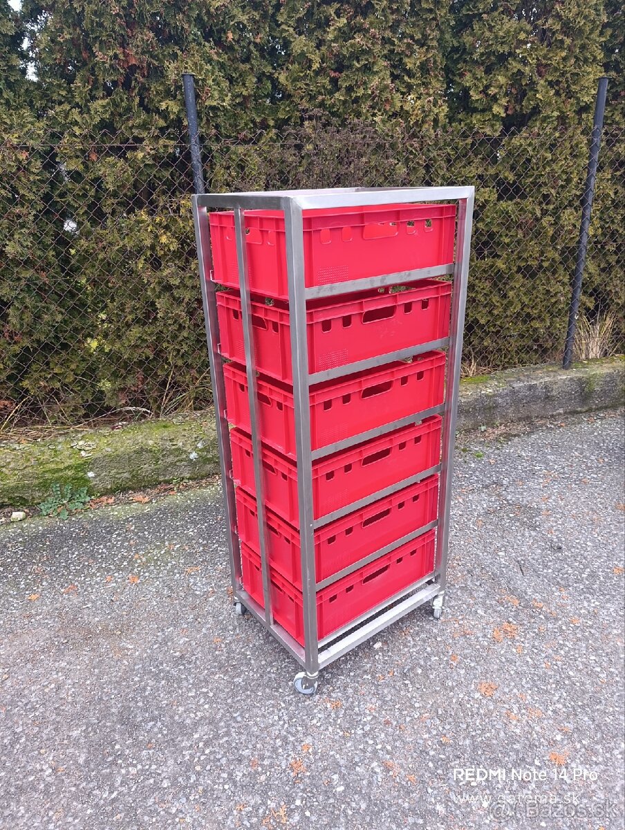 Nerezový vozík, stôl - 3