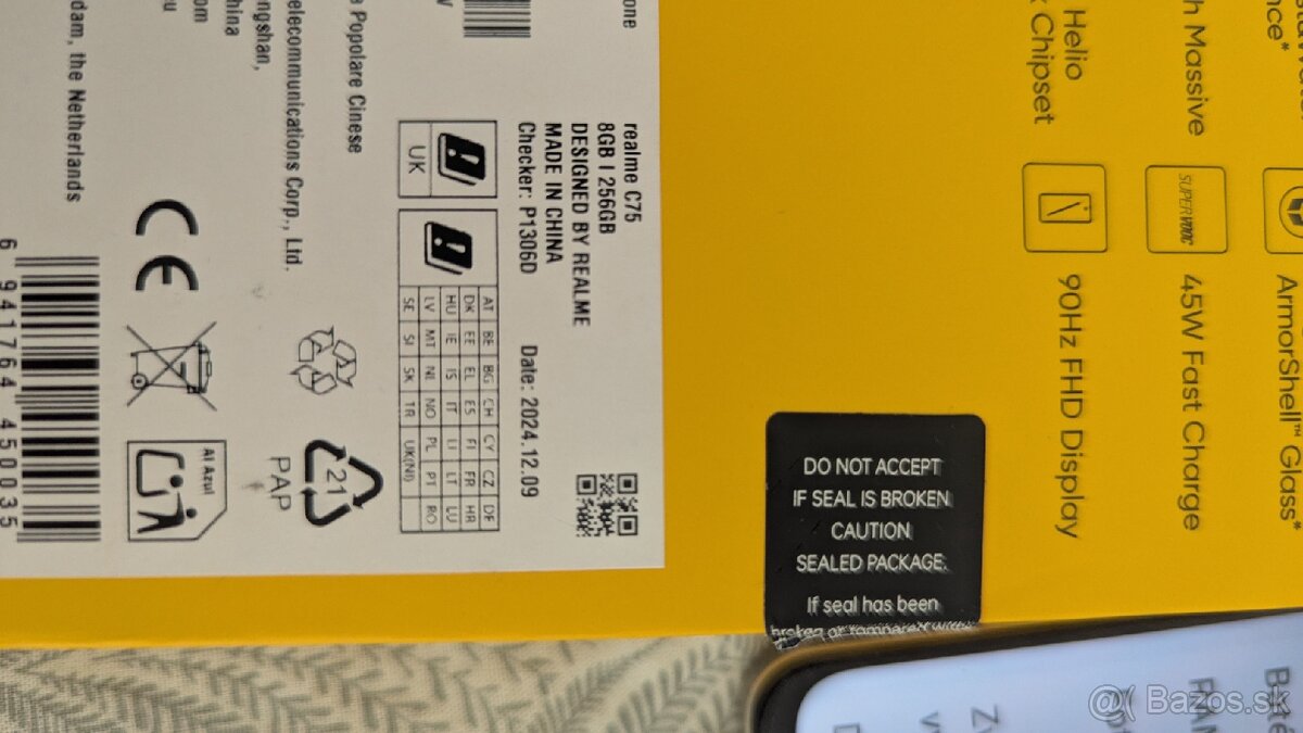 Predám Realme C75 8/256gb top stav záruka - 3