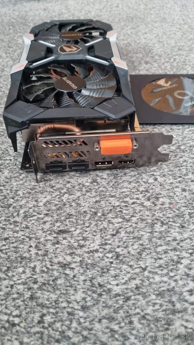 Predám GIGABYTE AORUS GeForce GTX 1060 Xtreme Edition 6G - 3