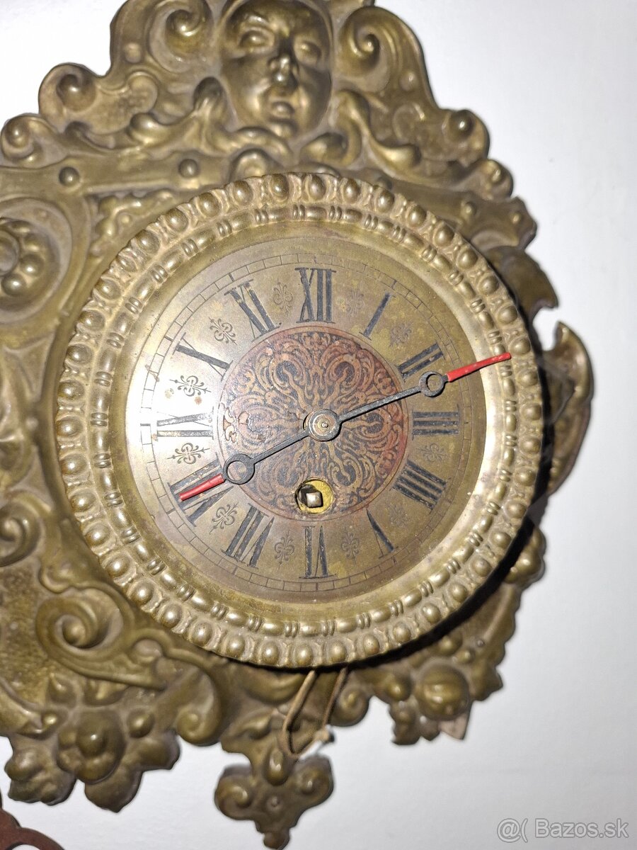 Predám funkčné starožitné bronzové hodiny KIENZLE 75 € - 3