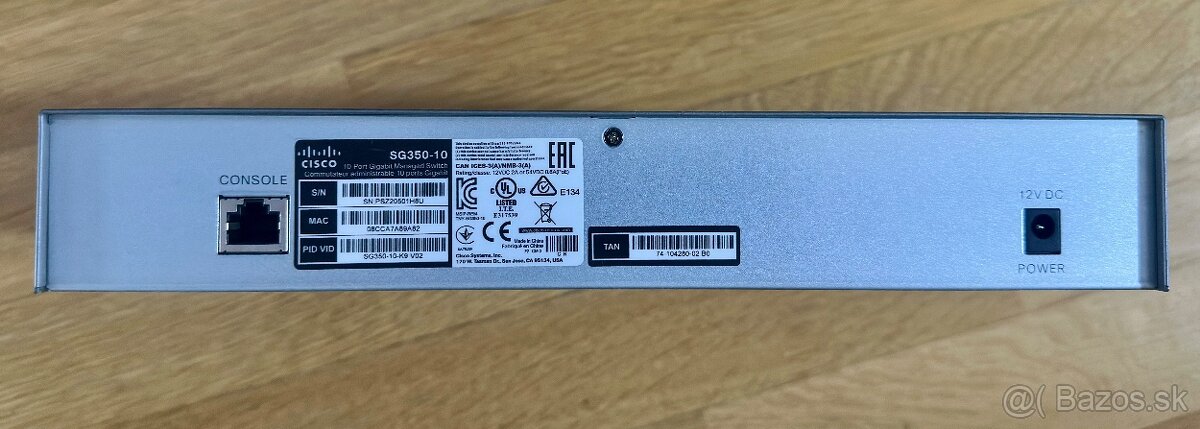 Switch Cisco SG350-10 – 10-Port - 3