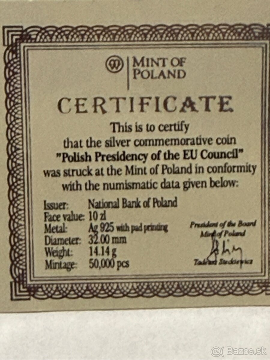Strieborná minca - 3
