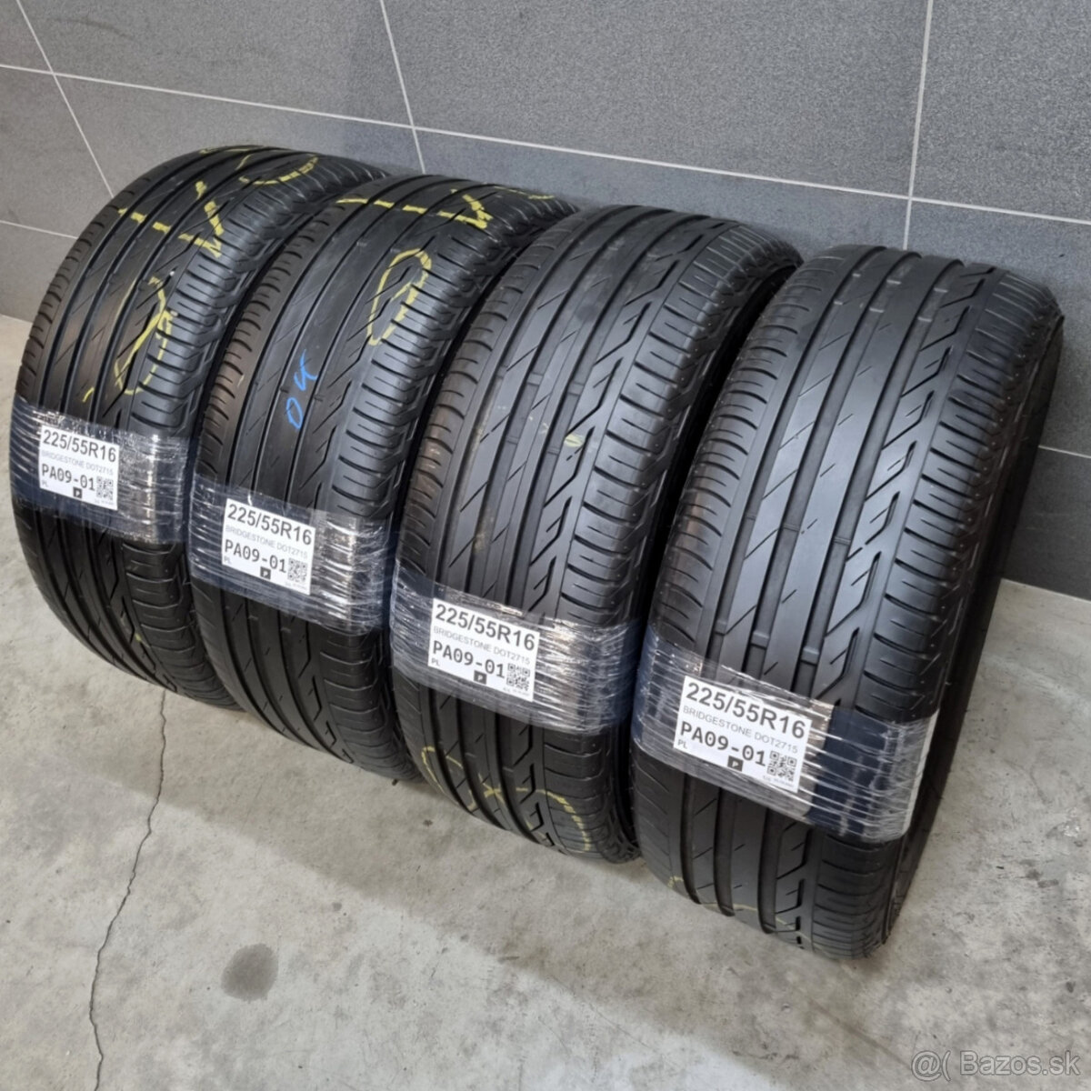 Letné pneumatiky 225/55 R16 BRIDGESTONE - 3