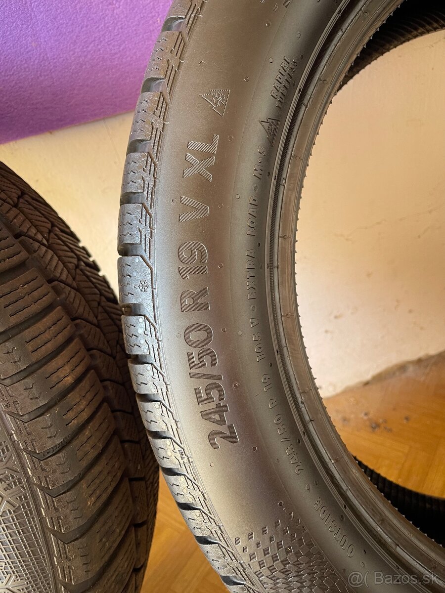 Predám zimné pneu. 245/50 R19 105V Continental - 3