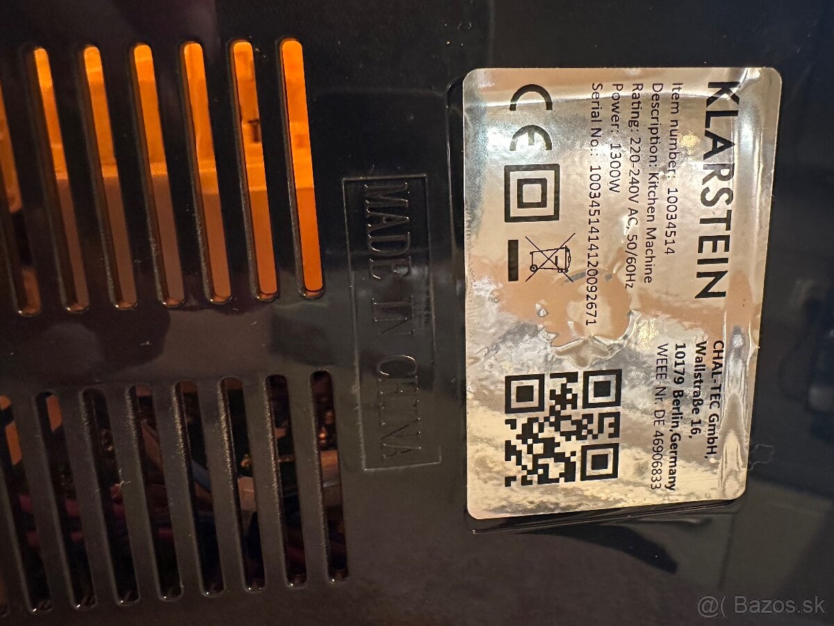 Predám kuchynský robot Klarstein - 3