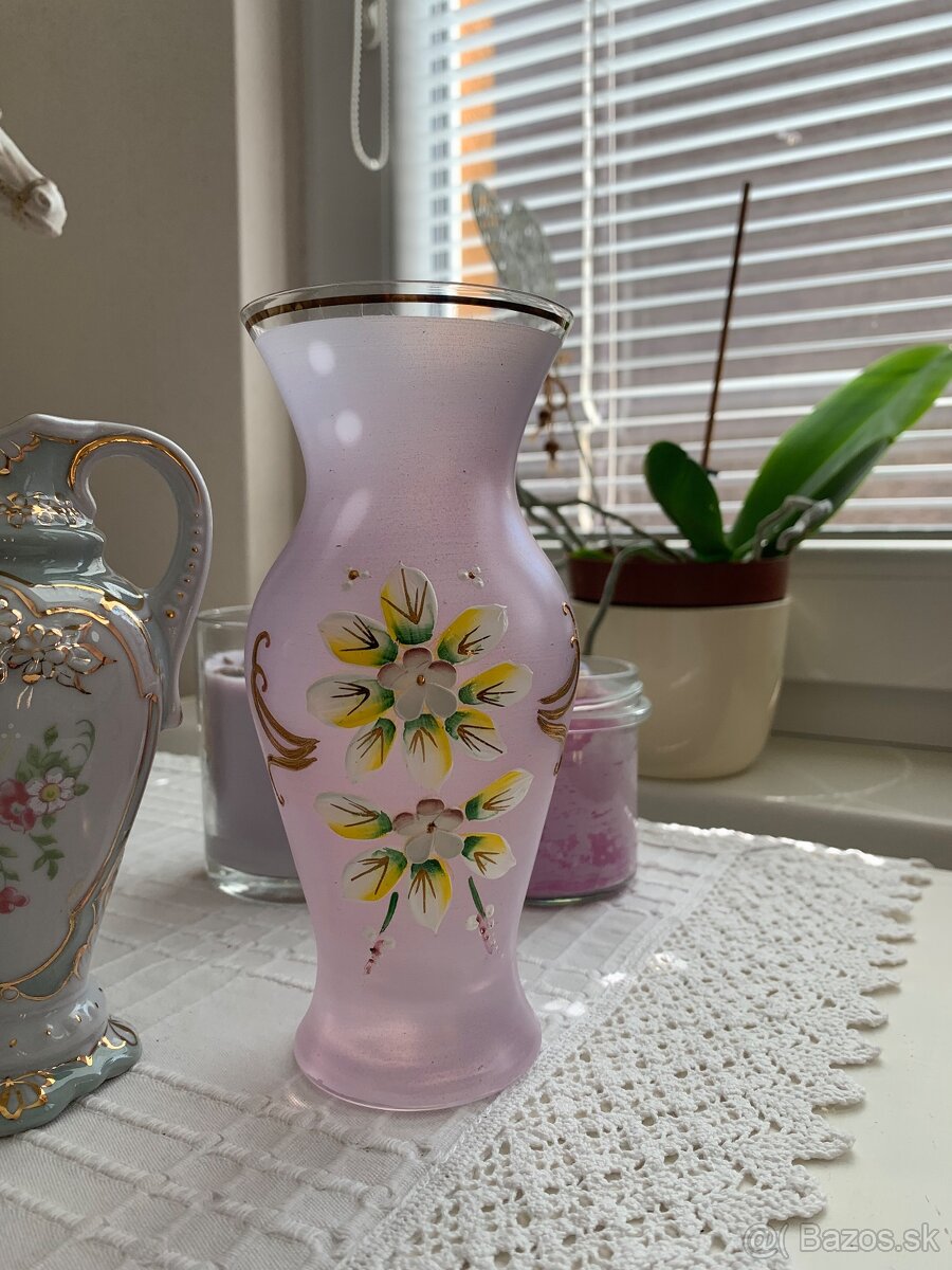 Váza, košík, krištálové popolníky - 3