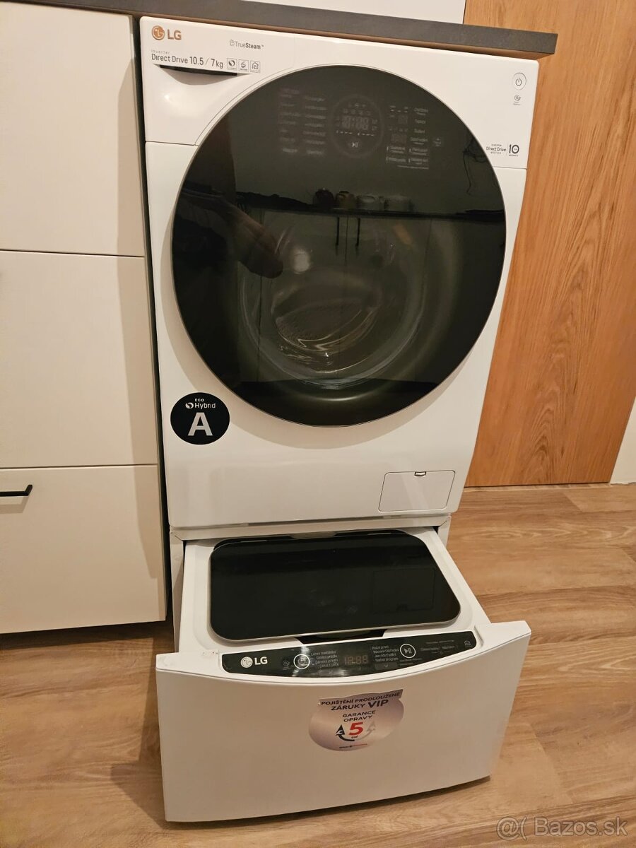 LG TWINWash Mini – malá pračka pod klasickou, TOP stav - 3