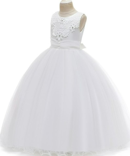 Detské šaty svadba prijímanie družička rôzne veľkosti - 3