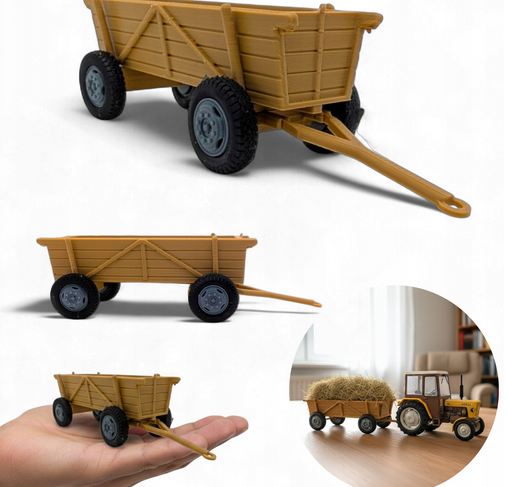 Vlečka sivá 3D 1:43 - 3