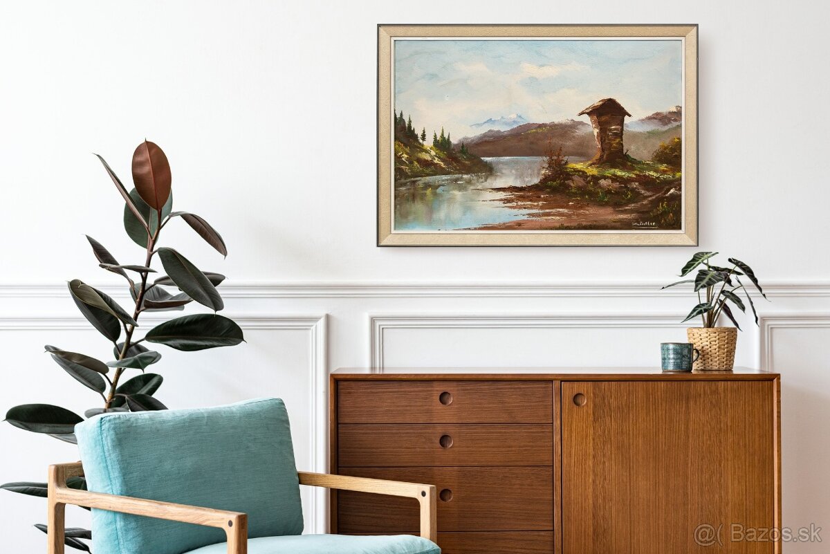 Horské jazero, Ziedler, 645 × 475 mm - 3