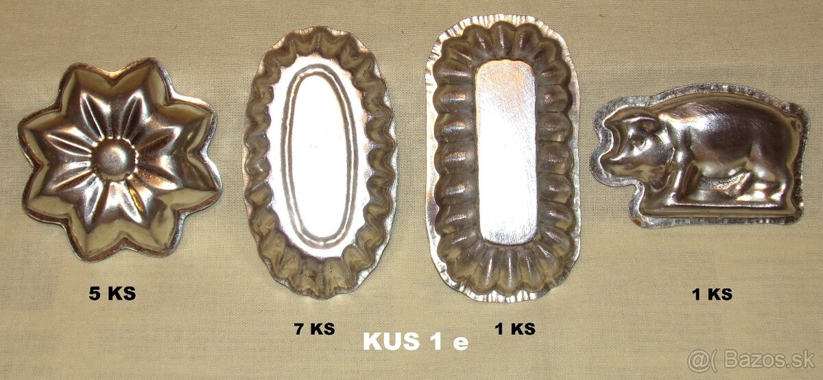 RETRO FORMIČKY, KOŠÍČKY, VANIČKY, ORIEŠKY, VYKRAJOVAČKY - 3