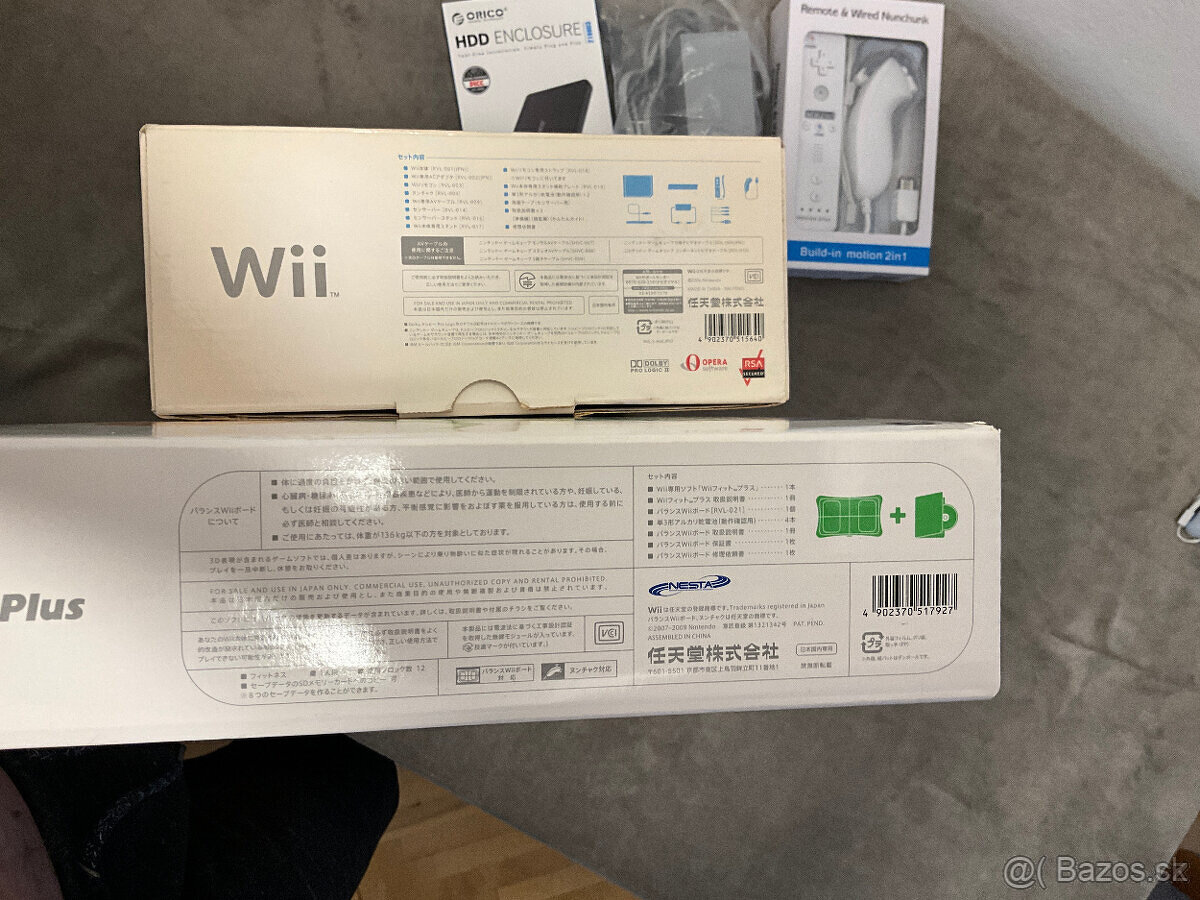 Nintendo Wii - 2 ovladače - 300GB HDD - Balance board - JPN - 3