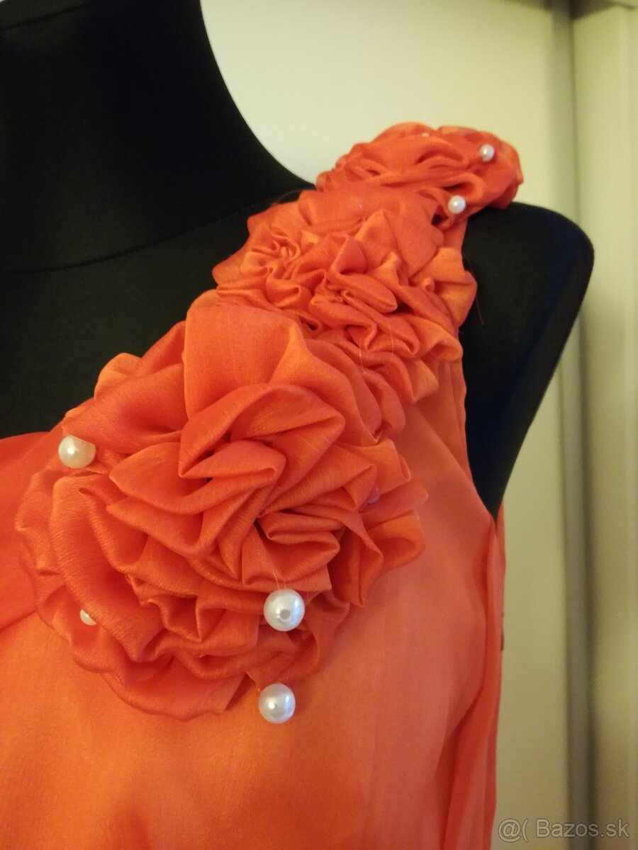 Oranžové šatičky, veľ. 40, nové - 3