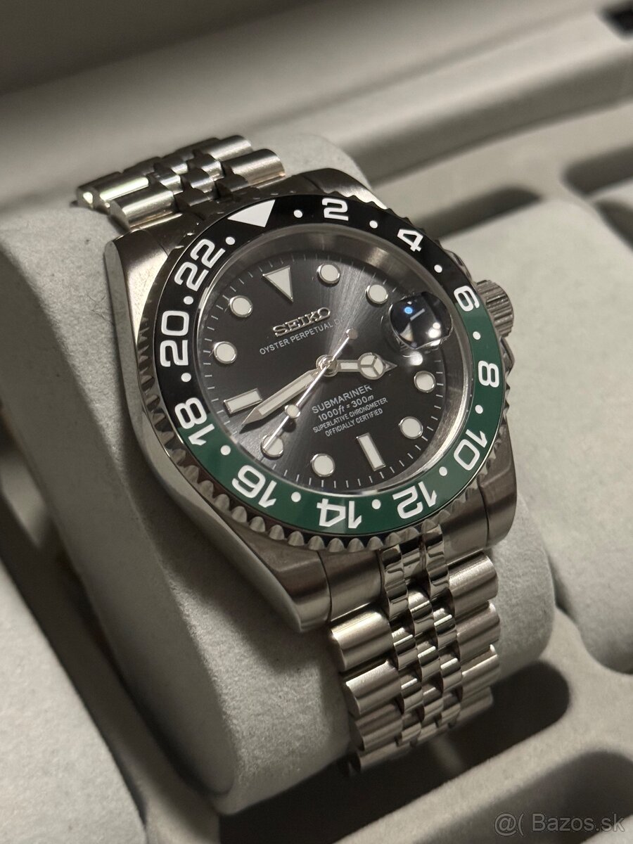 Seiko Custom Mod Watch Hodinky Submariner GMT - 3
