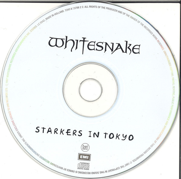 CD Whitesnake – Starkers In Tokyo 1997 - 3