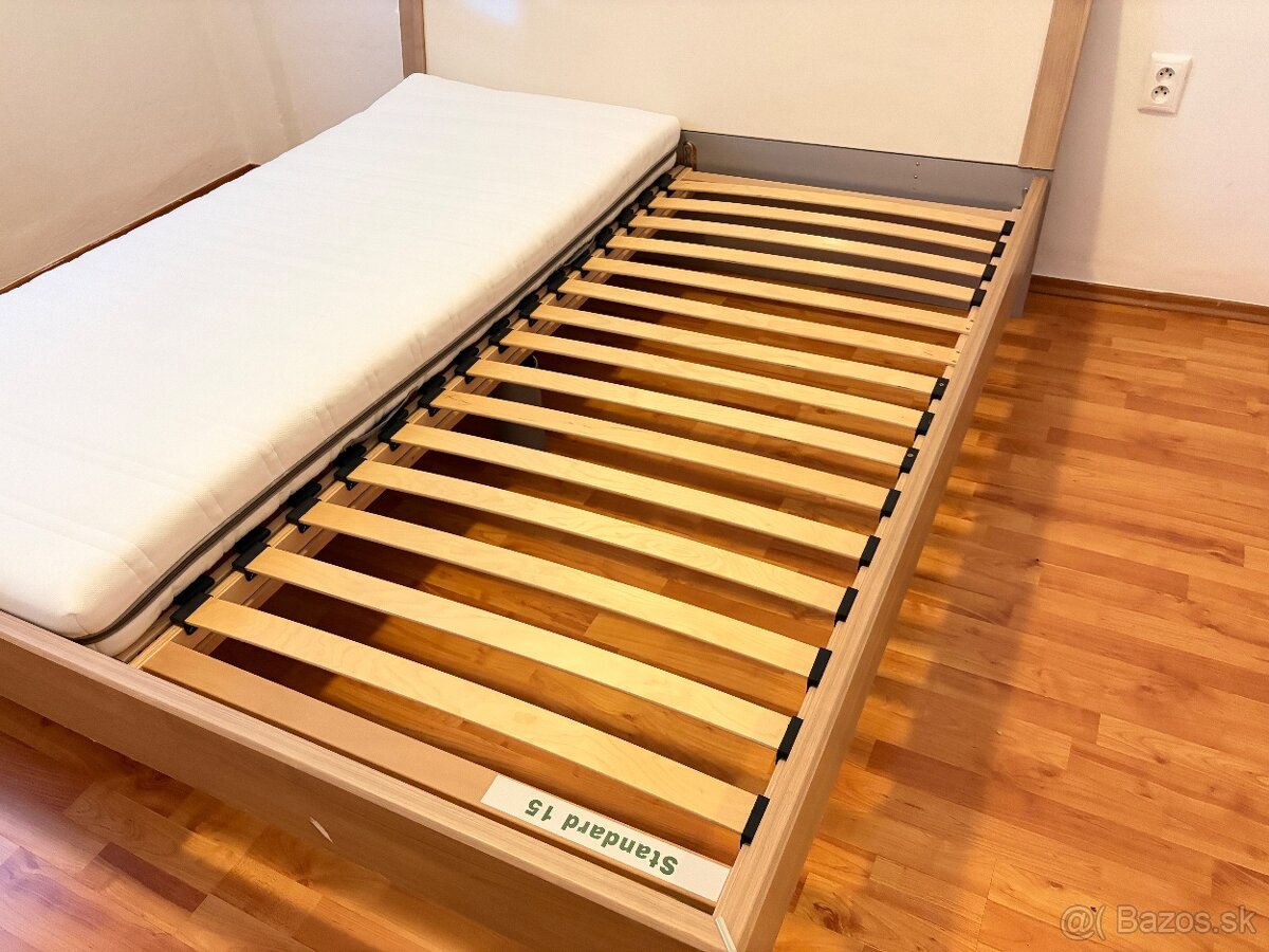 Manželská posteľ 180×200 cm + matrac - 3