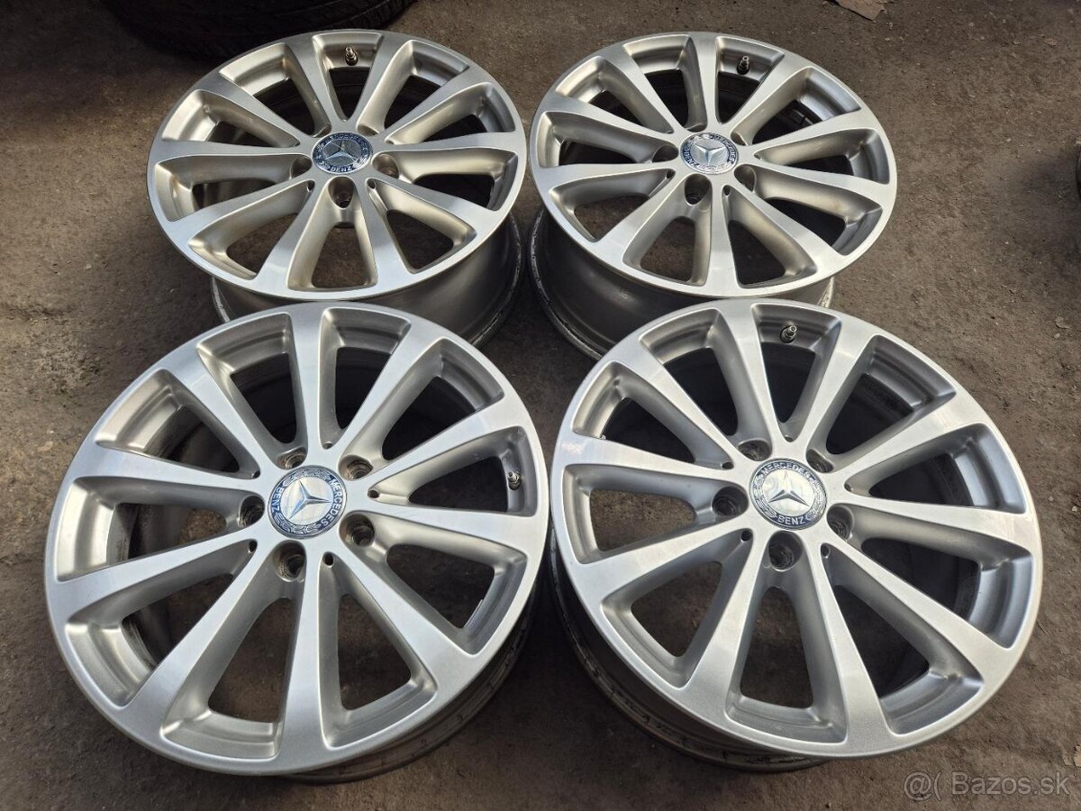 5x112r17 ET40 x 7,5 eektróny originál MERCEDES + snímače - 3