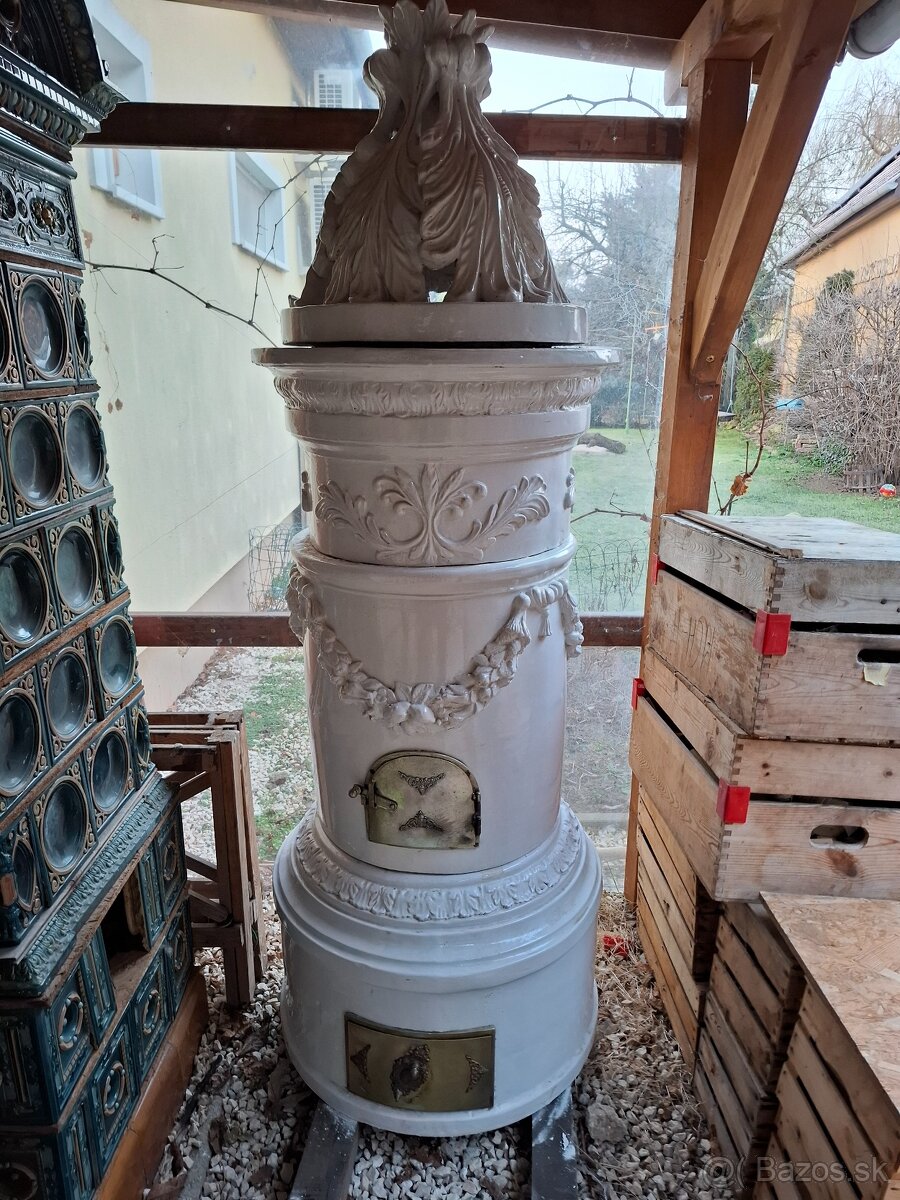 Kachlova pec starozitná - 3