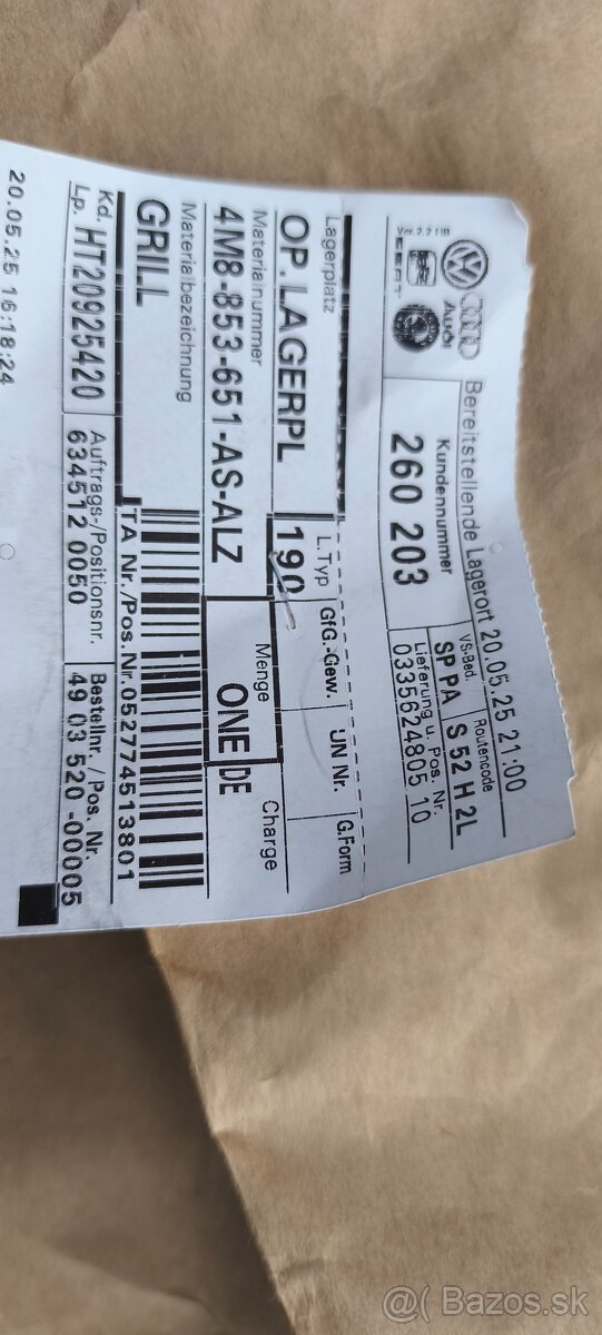 Predám originál novú masku na Audi Q8 - 3