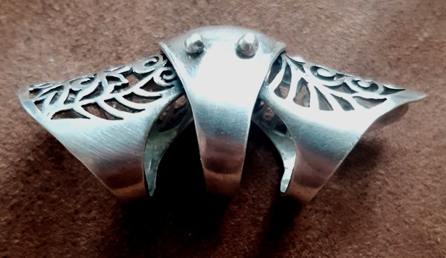 strieborný náramok Pandora, prívesok SHAJAR, prsteň - 3