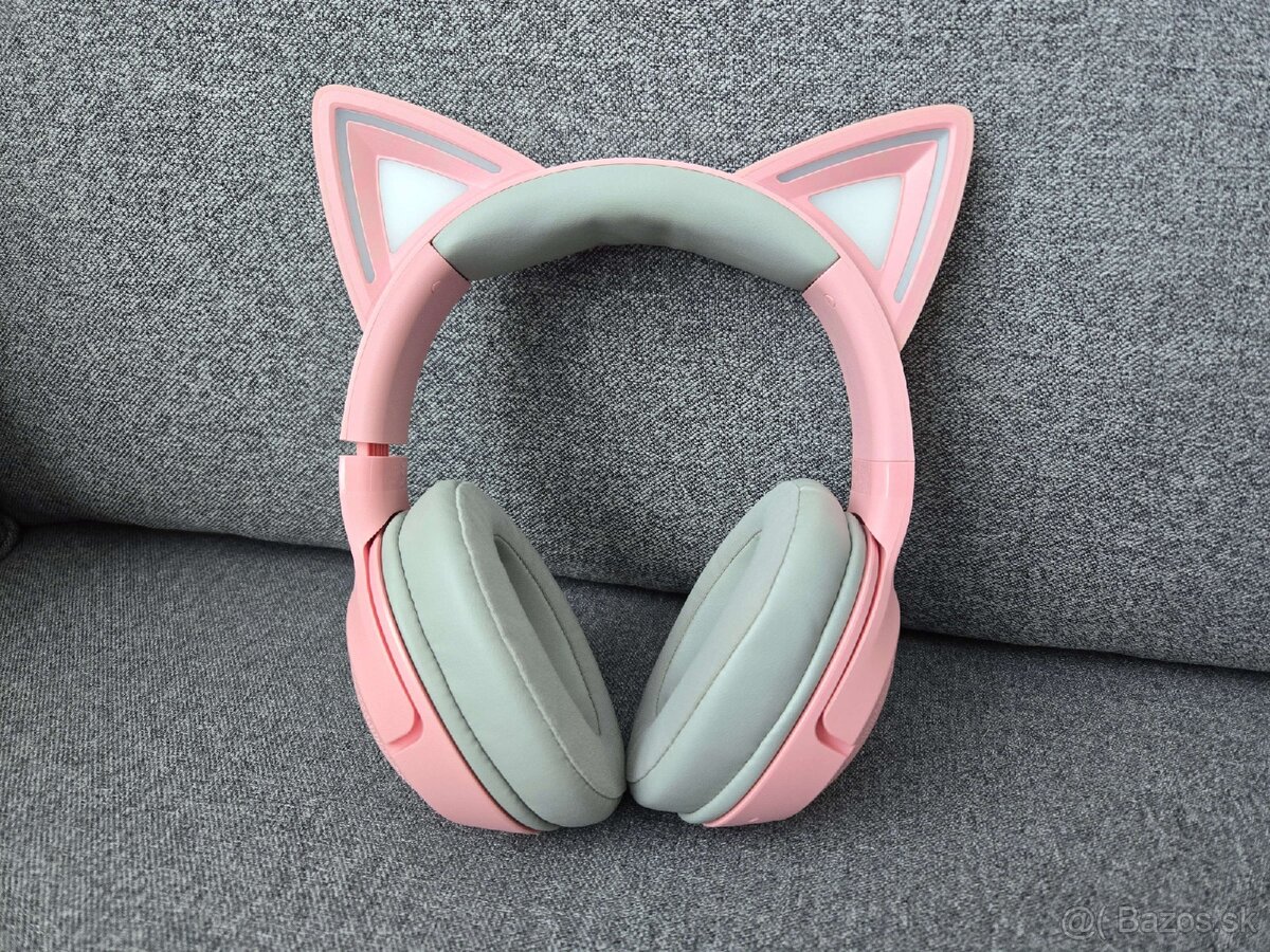 Razer Kraken Kitty BT V2 Herné slúchadlá – Quartz pink - 3
