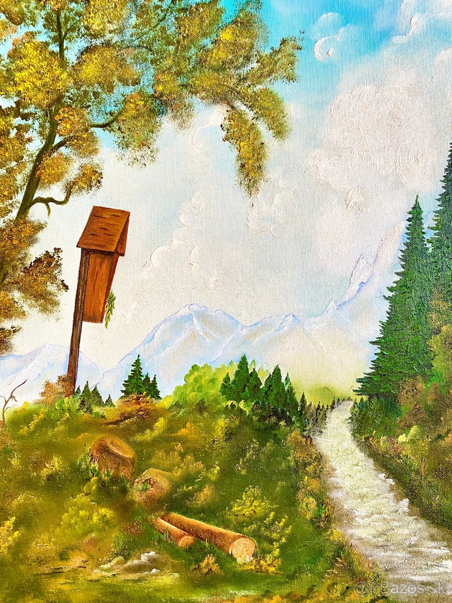 Starý obraz, olejomalba - 3