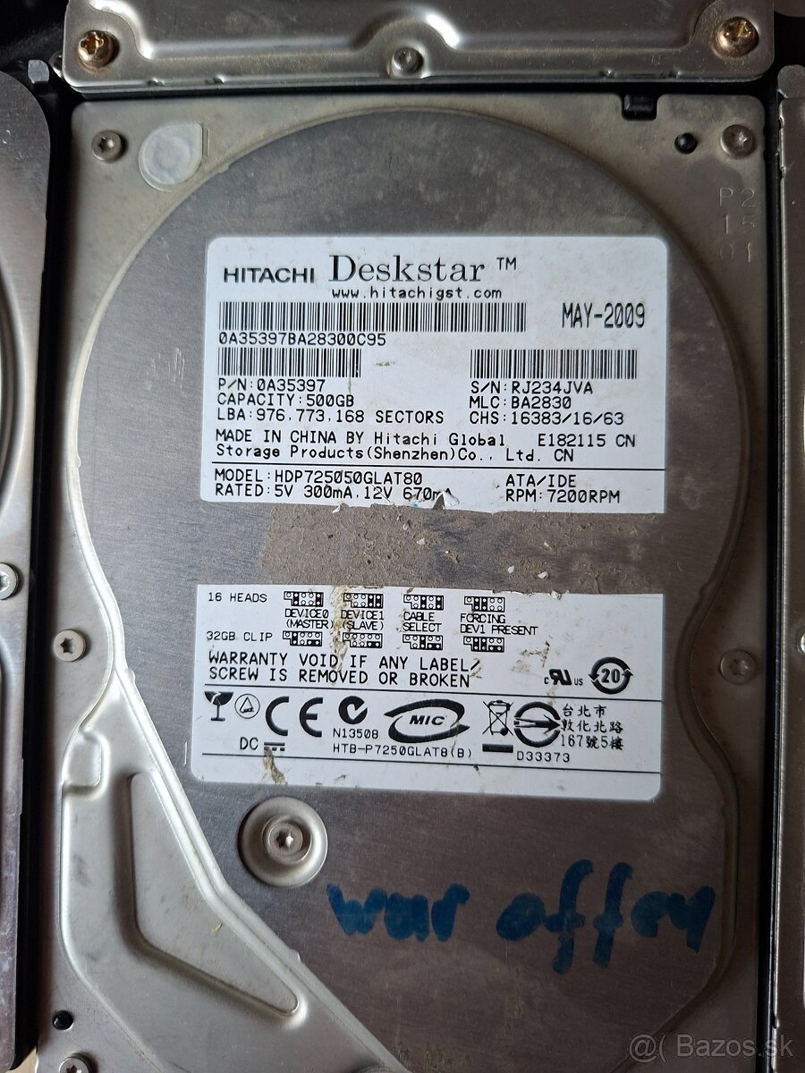 Stare pevne disky - 3