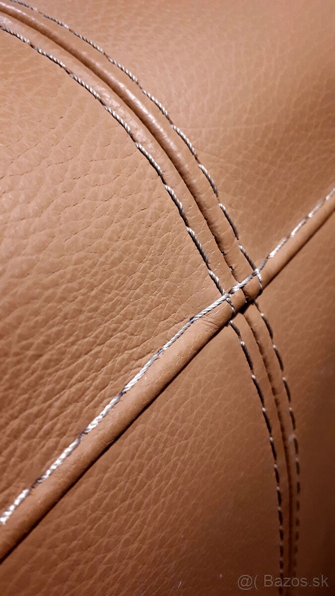 Predám dizajnové kožené dvojkreslo - 3
