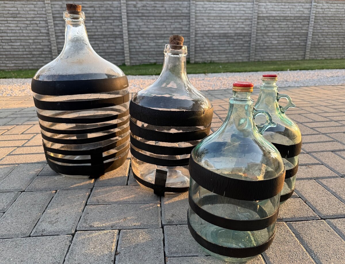 Predám sklenené demižóny - 3