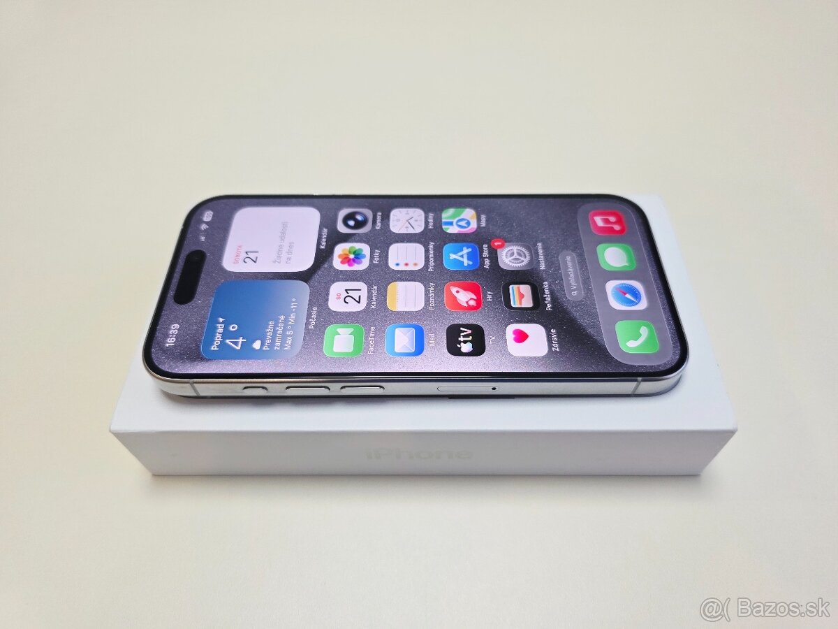 APPLE IPHONE 15 PRO 128GB WHITE TITANIUM TOP STAV - 3