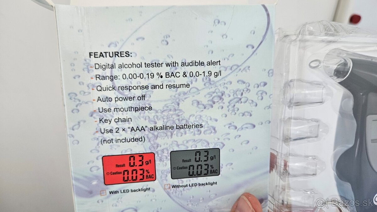 Elektronický alkohol tester - nový - 3